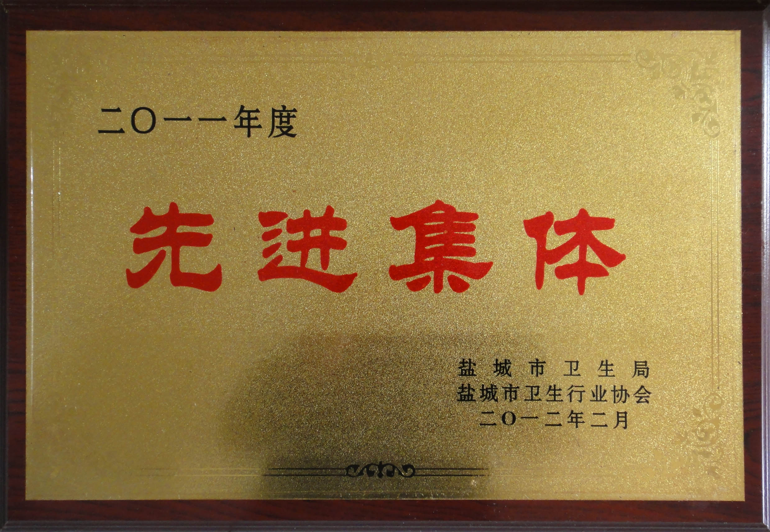 2011年度鹽城市衛生行業先進集體(tǐ)